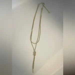 Authentic Kendra Scott Gold Plated Layered Infinity Necklace