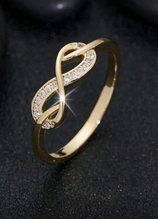 Authentic Ethereal Infinity Bond Ring - Celestial Gold-Plated Manifestation Amulet
