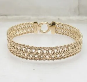 Authentic Eternal Spiral: 14K Gold‑Plated Infinity Rope Bracelet