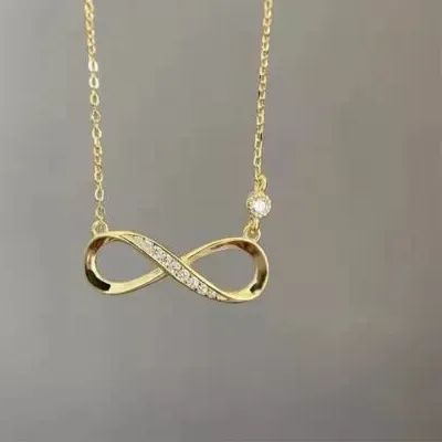 Authentic The Eternal Radiance Infinity Pendant in Gilded Light