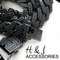 Authentic Obsidian Shield Miami Cuban Talisman - 14K Black Gold Plated CZ Aura Armored Chain
