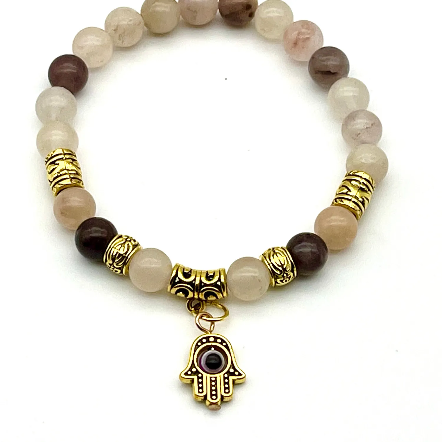 Authentic Mystic Protection: The Enchanted Lavender Quartz Evil Eye Bracelet