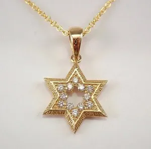 Authentic Radiant Hexagram Amulet of Divine Harmony in 14K Gold Plate