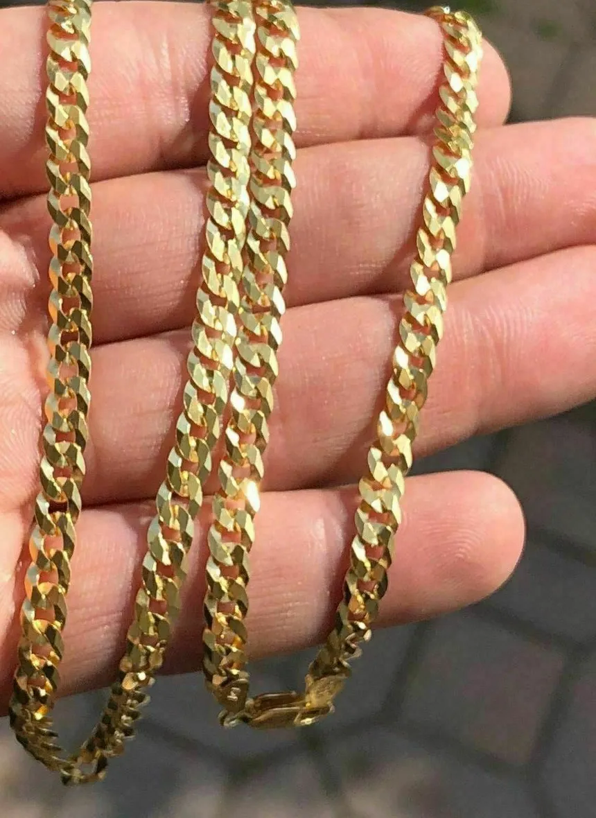 Authentic The Eternal Radiance: 14k Gold-Plated Italian Cuban Link Chain