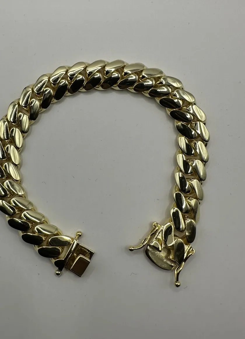 Authentic The Golden Continuum: 14K Gold-Plated Handmade Miami Cuban Link Talisman