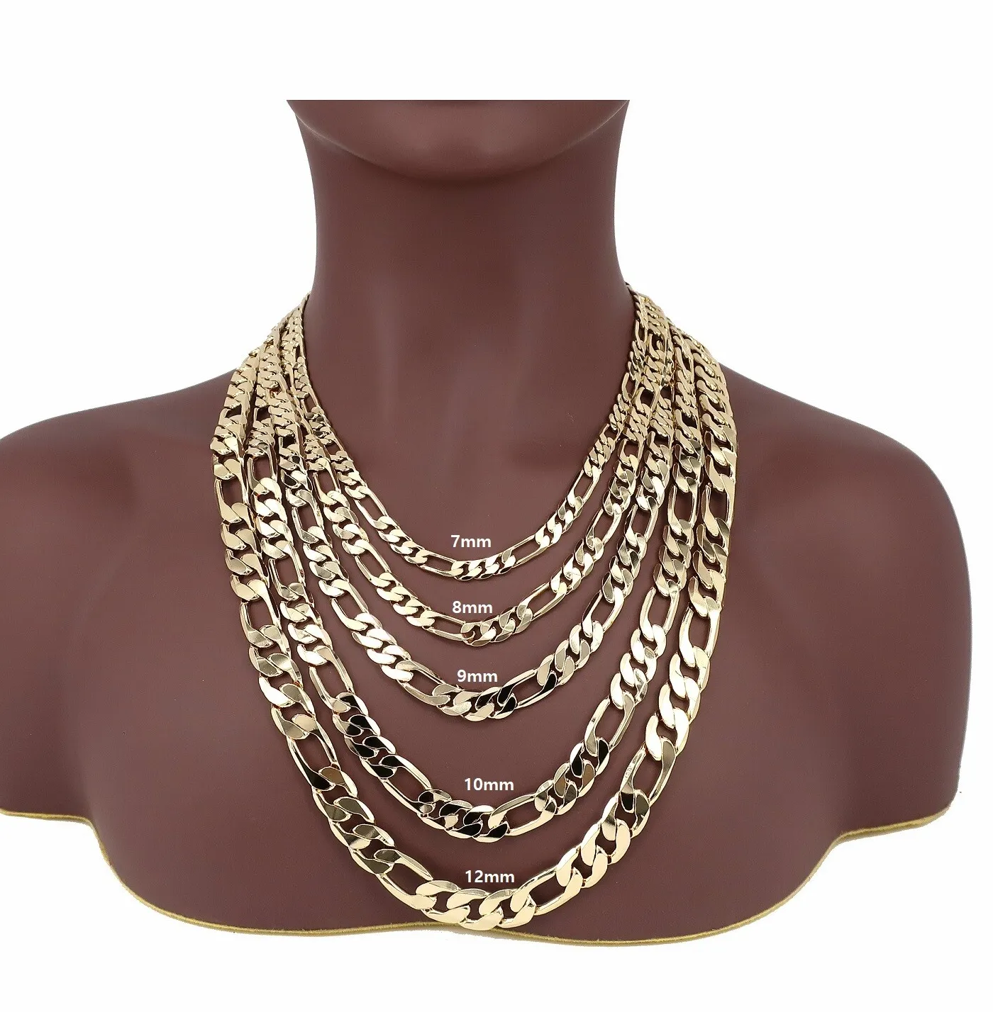 Authentic The Golden Path of Resonance: 14k Italian Figaro Link Chain Necklace