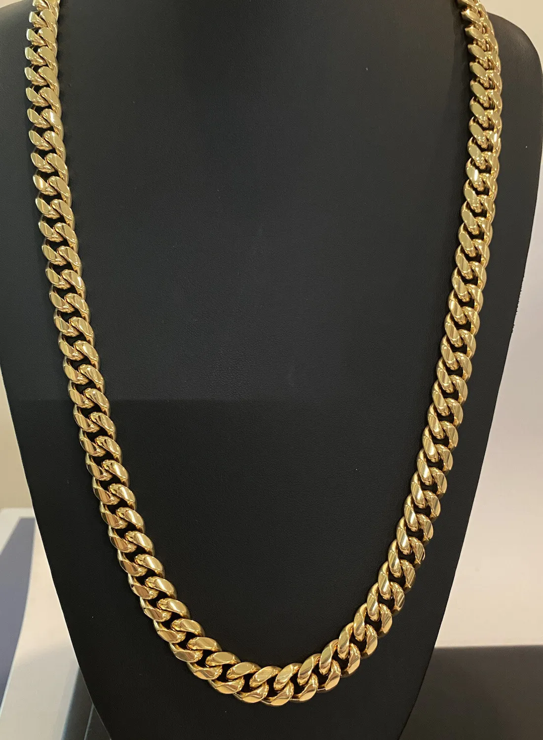 Authentic Celestial 12mm Miami Cuban Link – 18K Gold‑Plated Guardian Chain