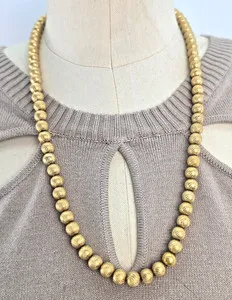 Authentic The Celestial Orbit: Vintage Monet Gold-Plated Swirl Bead Talisman