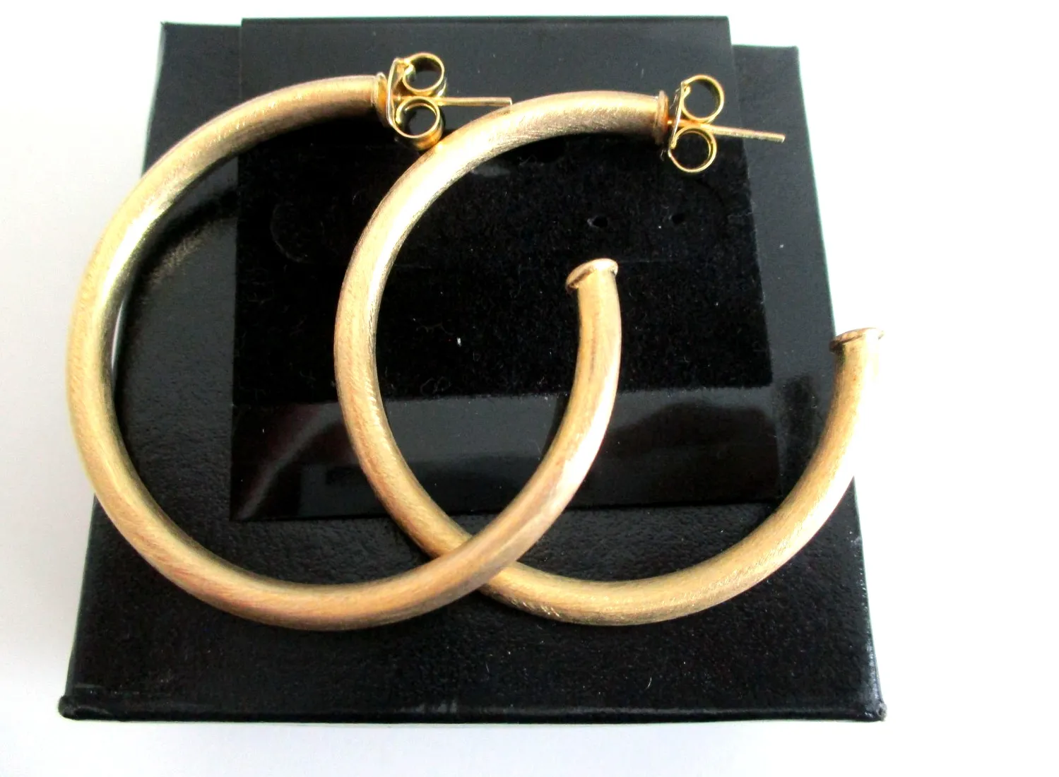 Authentic Celestial Brushed Gold Hoop - 2\" Aura‑Amplifying Talisman