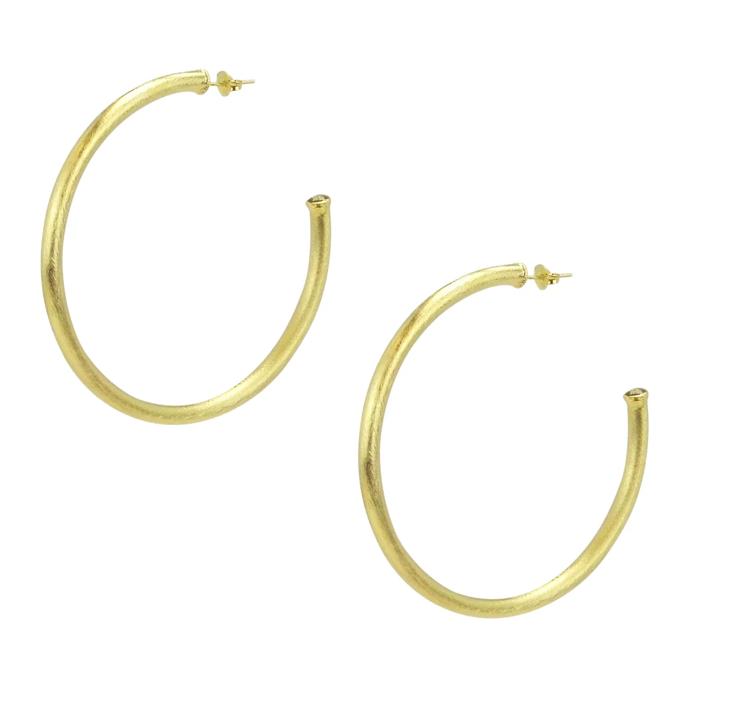 Authentic Sacred Circle of Protection - Enchanted Gold-Plated Hoop Earrings