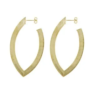 Authentic The Smaller Alba Sacred Hoops in 18k Brushed Gold