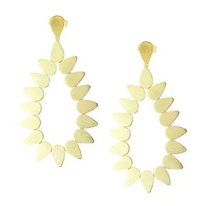 Authentic The Livia Open Teardrop Golden Talisman Earrings