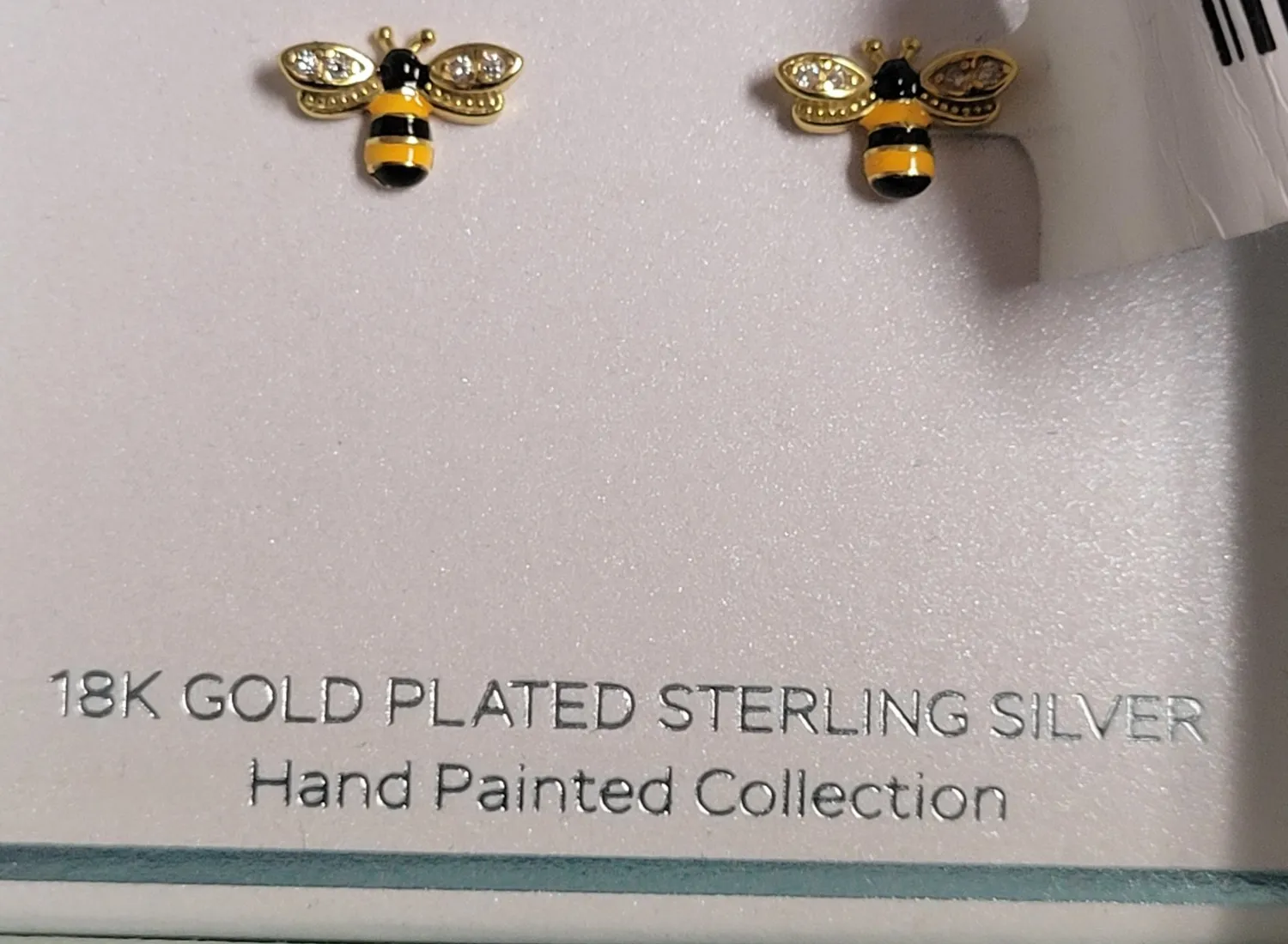 Authentic Gold Cake Bee Earrings (2023) Brand New Factory Boxed USA Gold-Plated Jewelry