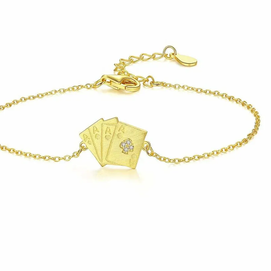 Authentic MariaKinz Gold plated 925 Stamped Silver Bracelet Style2023