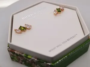 Authentic The Verdant Flame: Peridot Passion Studs