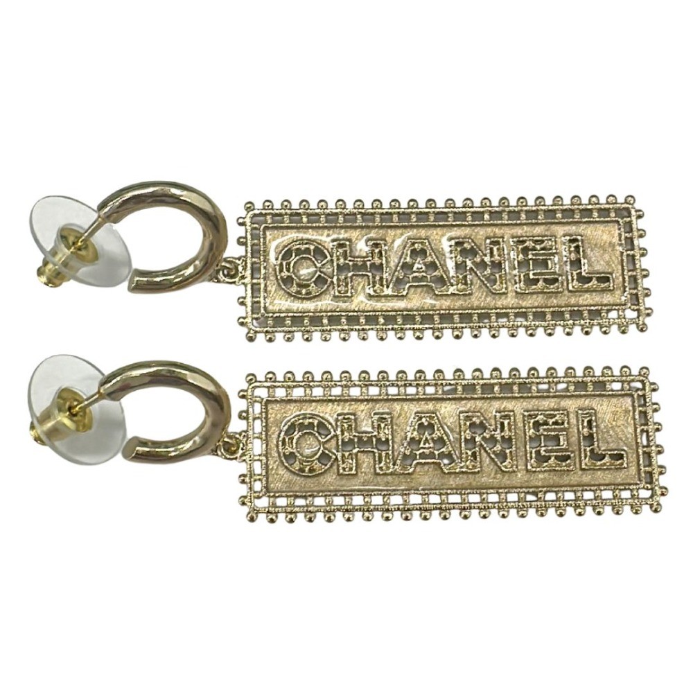 Authentic The 2023 Radiant Monogram Gold-Plated Talisman Earrings