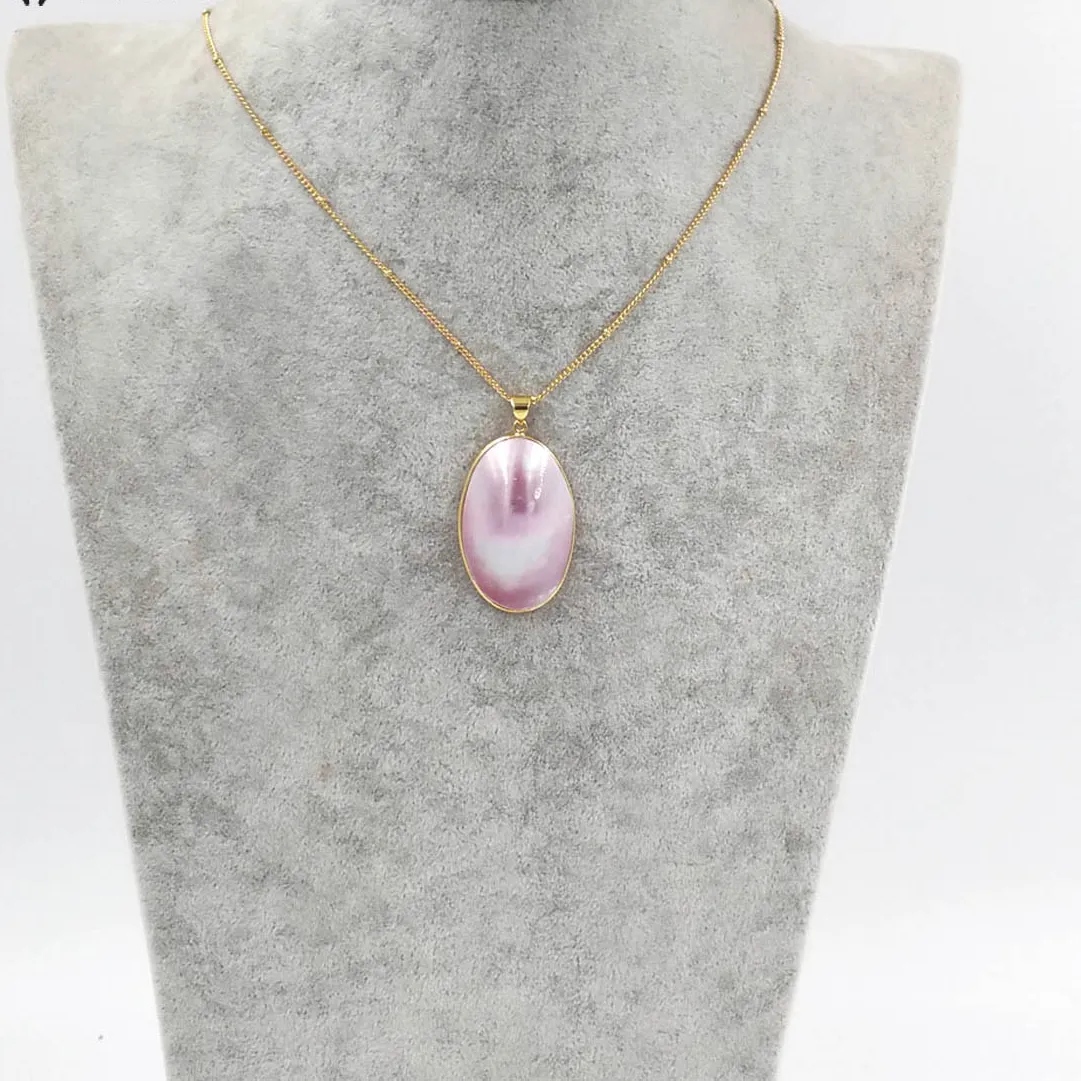 Authentic The Celestial Mabe Shell Luminous Aura Pendant