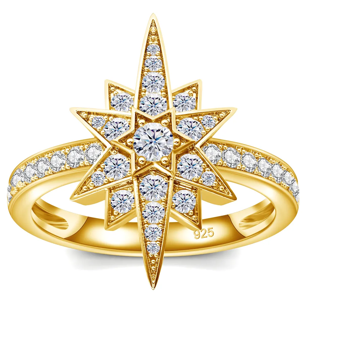 Authentic Celestial Band Of Fortune- Sacred Moissanite Ring