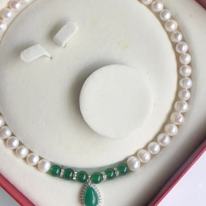 Authentic 2023 New Classics Natural Freshwater Pearl Necklace For Women Fashion Collar Retro Big-Name Party Fine Jewelry