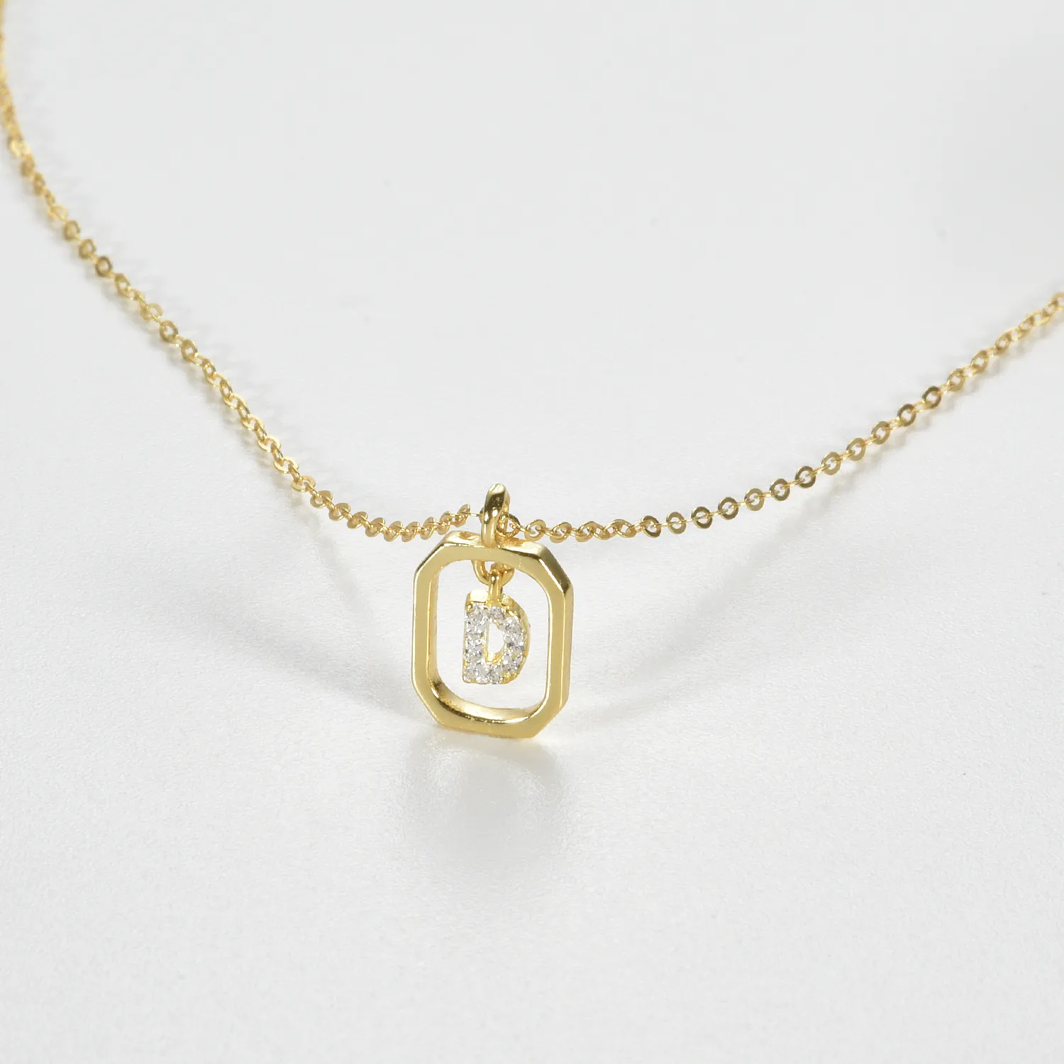 Authentic VEWANT Letter A -Z Pendant Chain Necklace 925 Sterling Silver Spring Luxury Fine Jewelry 2023 Wedding Jewelry