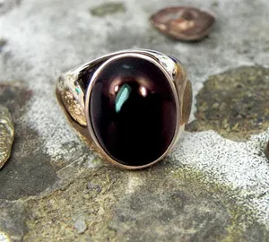 Authentic The Obsidian Veil: Rose Gold and Black Jade Talisman