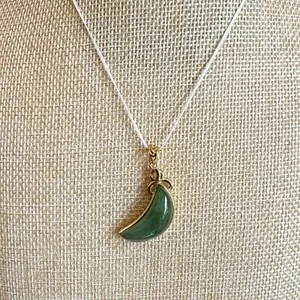 Authentic Celestial Crescent: The Nephrite Moon of Eternal Harmony