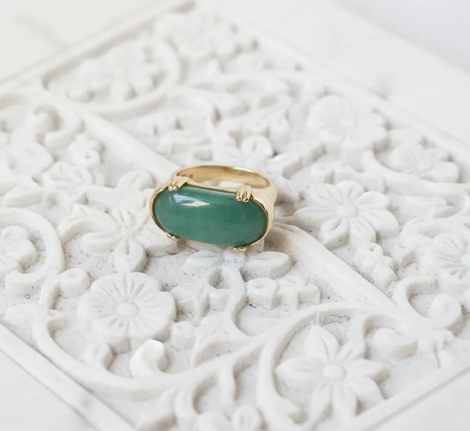 Authentic Eternal Harmony Ring: Emerald Guardian of Serenity