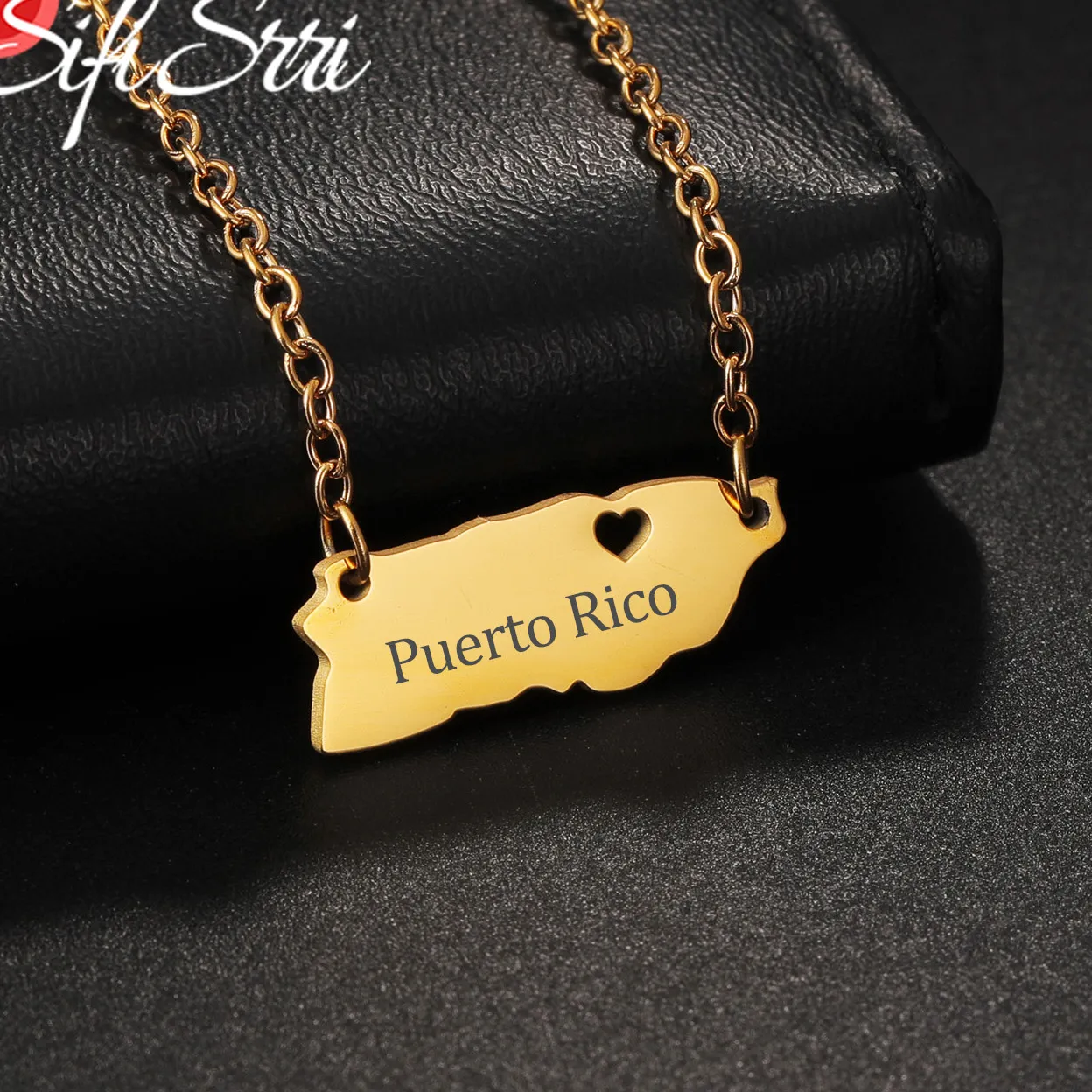 Authentic Map of Memories: Enchanted Puerto Rico Necklace