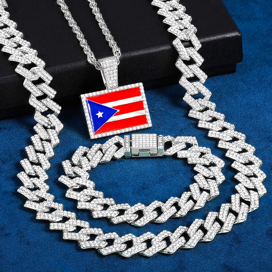 Authentic The Boricua Soul: Sacred Island Emblem and Twisted Serpent Chain Set
