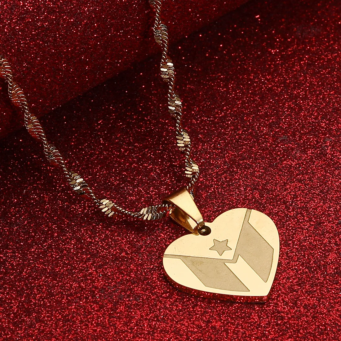 Authentic The Heart of Borinquen Golden Amulet