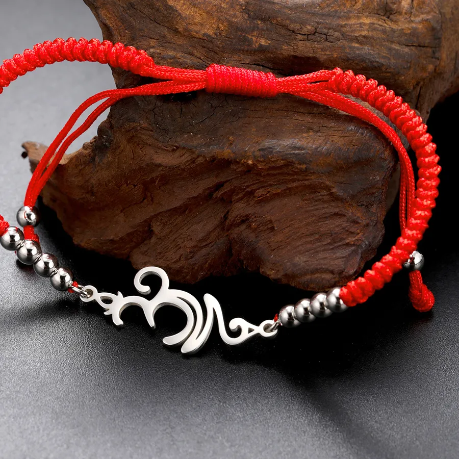 Authentic Dawapara Breathe Symbol Bracelet Ohm OM Unalome Symbol Charm Bracelet Yoga Inspirational Supernatural Jewelry