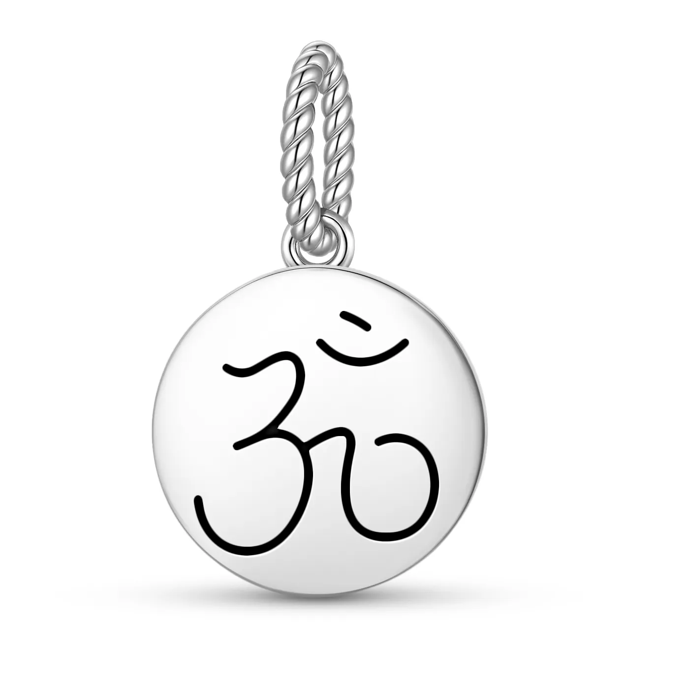 Authentic Sacred AUM Resonance Sterling Silver Talisman