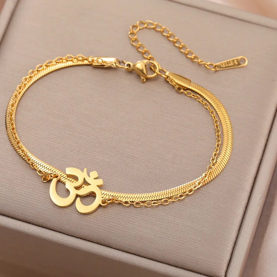 Authentic The Eternal Resonance: Sacred Om Meditation Amulet Bracelet