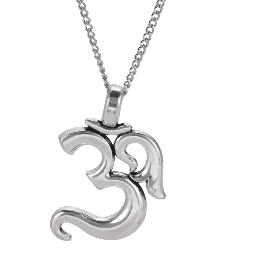 Authentic My Shape OM Hindu Yoga Necklaces AUM Ohm Buddhist Hinduism Yoga India Pendants Amulet Lucky Gift Fashion Jewelry for Women Men