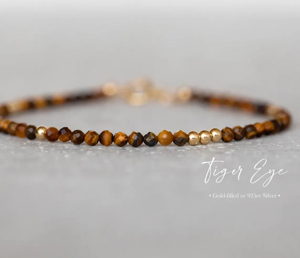 Authentic Gemini Dual-Flame Talisman: Tiger's Eye and Chalcedony Sacred Band