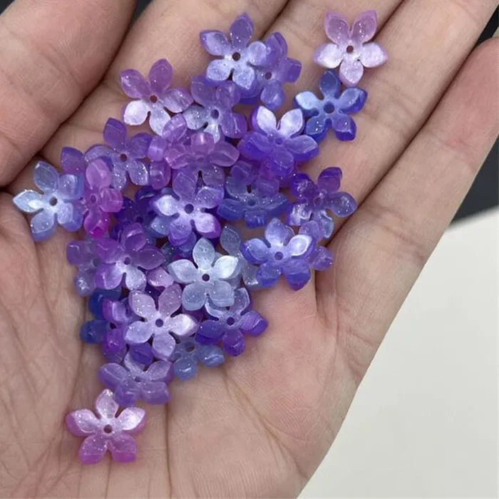 Authentic Celestial Bloom Alchemical Spacers - Manifestation Beads for Sacred Adornment