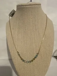 Authentic Celestial Harmony: 14k Gold-Plated Crystal Necklace of Protection and Light