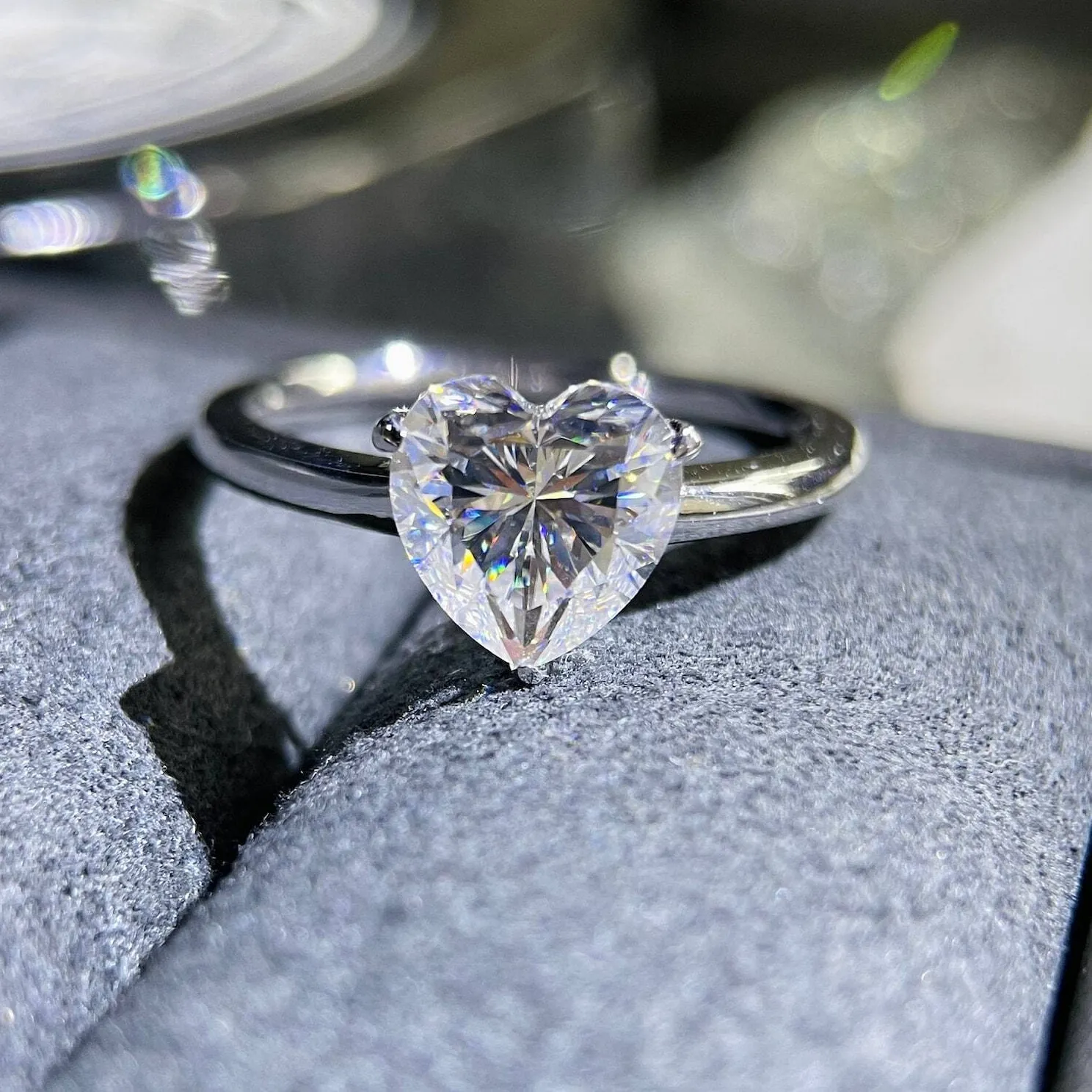Authentic The Eternal Heart Solitaire Talisman in Radiant White Gold