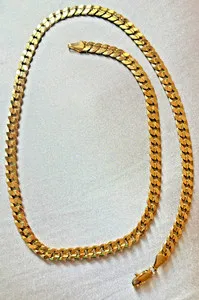 Authentic The Golden Serpent Chain of Italian Radiance