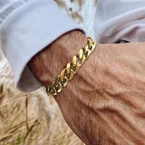 Authentic The Sovereign Figaro: Radiant 14K Gold-Plated Heavy Duty Talisman