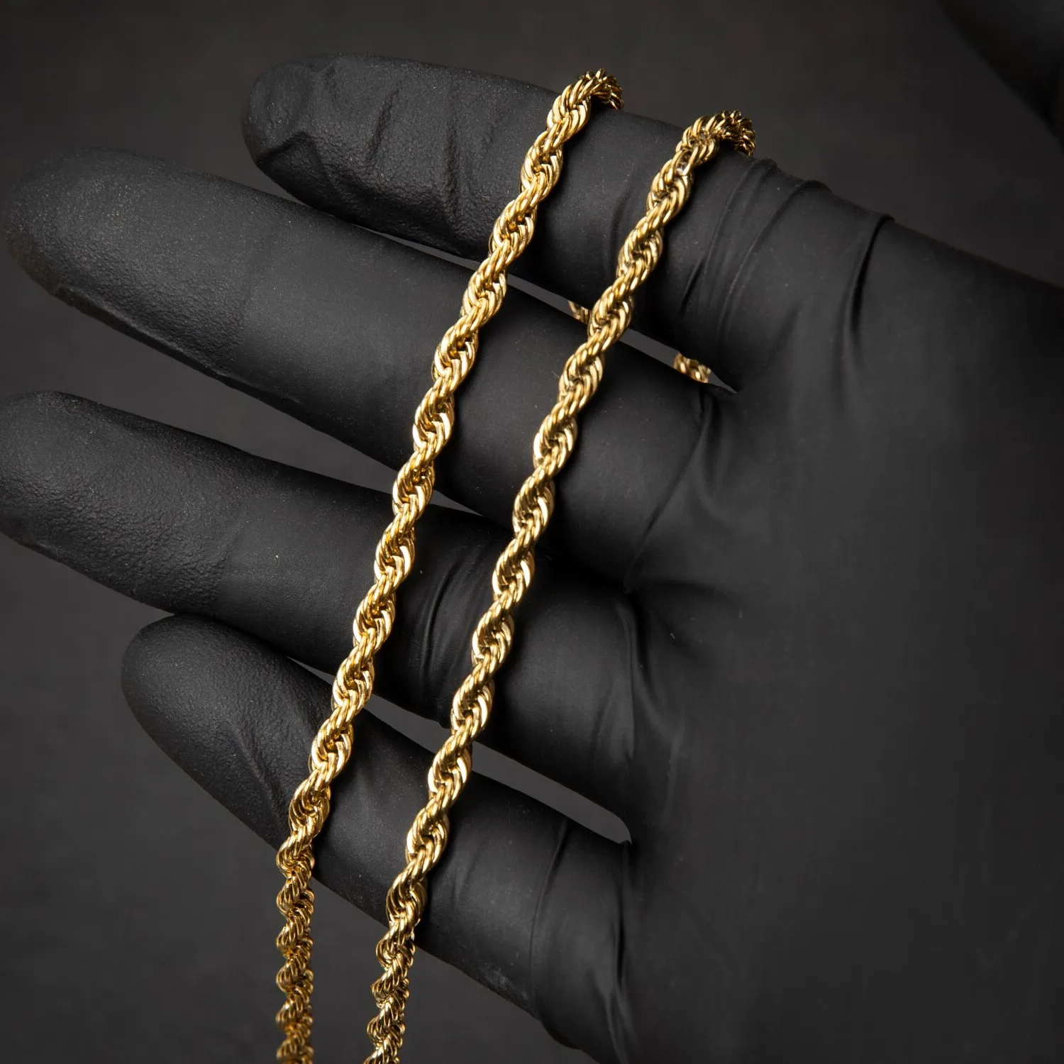 Authentic The Golden Spiral of Sovereignty Twist Rope Chain