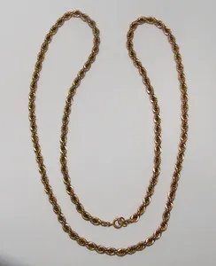 Authentic The Golden Thread of Ages French Rope Chain