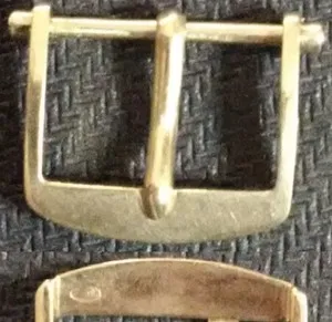 Authentic Original Breguet Buckle 16mm Inner Yellow Gold Plated Very Good Condition L@@K