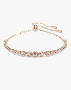 Authentic Authentic Swarovski bracelet Pink Rose Gold Plated New In Original Box
