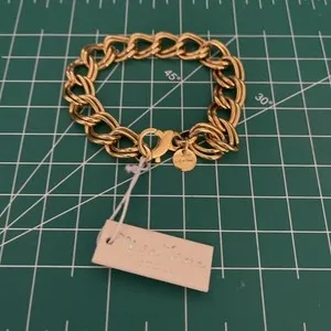 Authentic MIA Fiore 14K Gold Plated Bronze made In Italy Bracelet No Box Original Tag