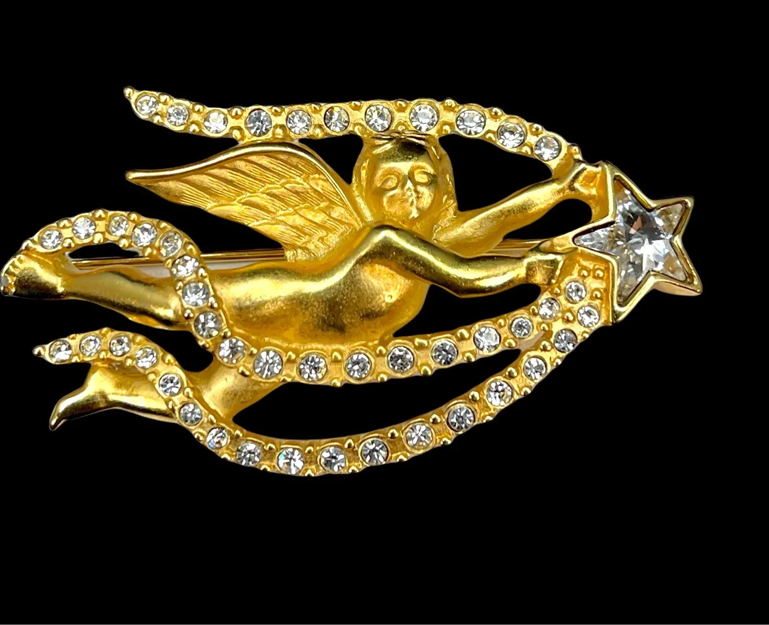 Authentic Celestial Cherub Starlight Gilded Talisman