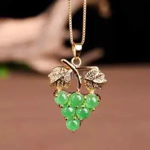 Authentic Vessel of the Verdant Vine: The Jade Grape Talisman
