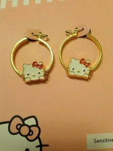 Authentic The Celestial Feline: Golden Hoop Talismans of Joy