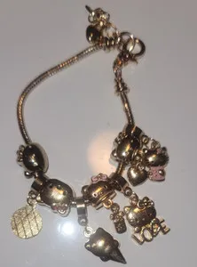 Authentic The Celestial Companion: Gilded Whimsy Charm Bracelet