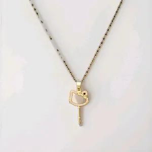 Authentic Whispers of Fortune: Hello Kitty Gold Plated Key Amulet